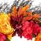 24" Autumn Harvest Peony, Mum & Feather Thanksgiving Wreath, Unlit